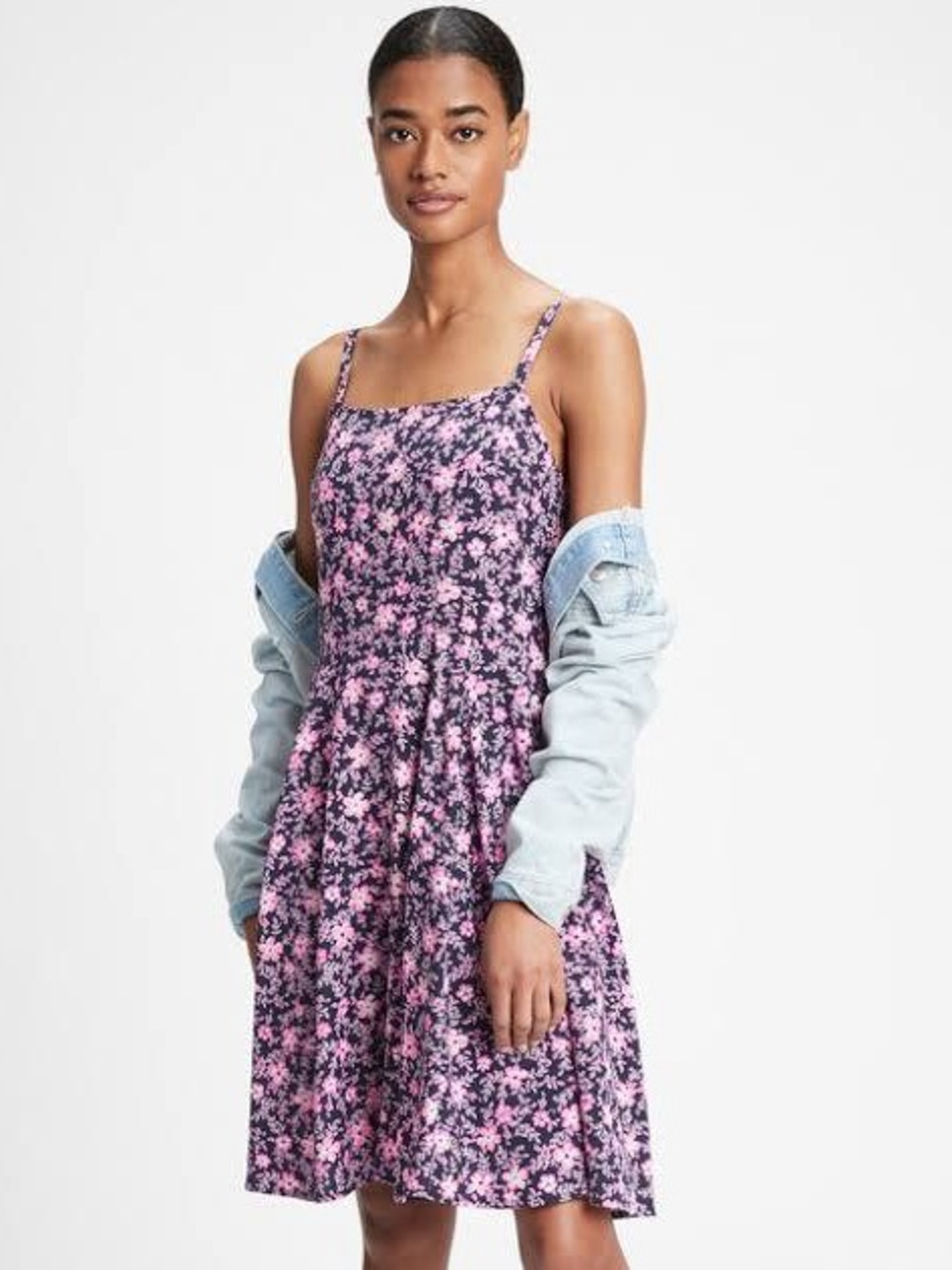 GAP Dress with Pink Floral Print